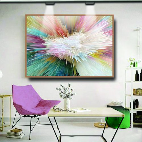 Quadro Decorativo Abstrato Explossão de Cores