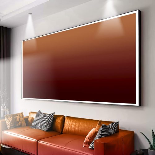 Quadro Decorativo Abstrato Degrade Marrom