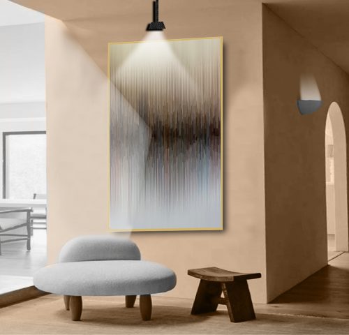 Quadro Decorativo Abstrato em Tons de Marrom