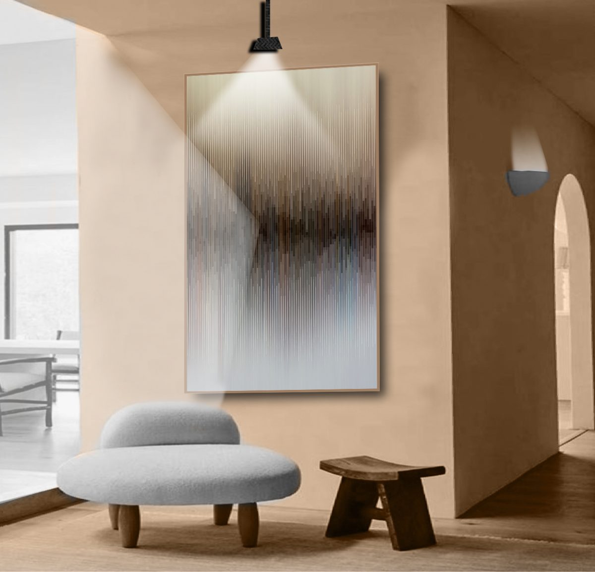 Quadro Decorativo Abstrato em Tons de Marrom - Imagem 14