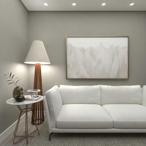 Quadro Decorativo Penas Off White