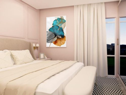 Quadro Decorativo Folhas Coloridas