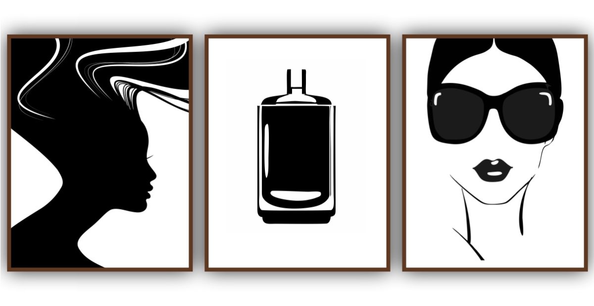 Jogo com 3 Quadros Decorativos Figurativos Beauty - Imagem 5