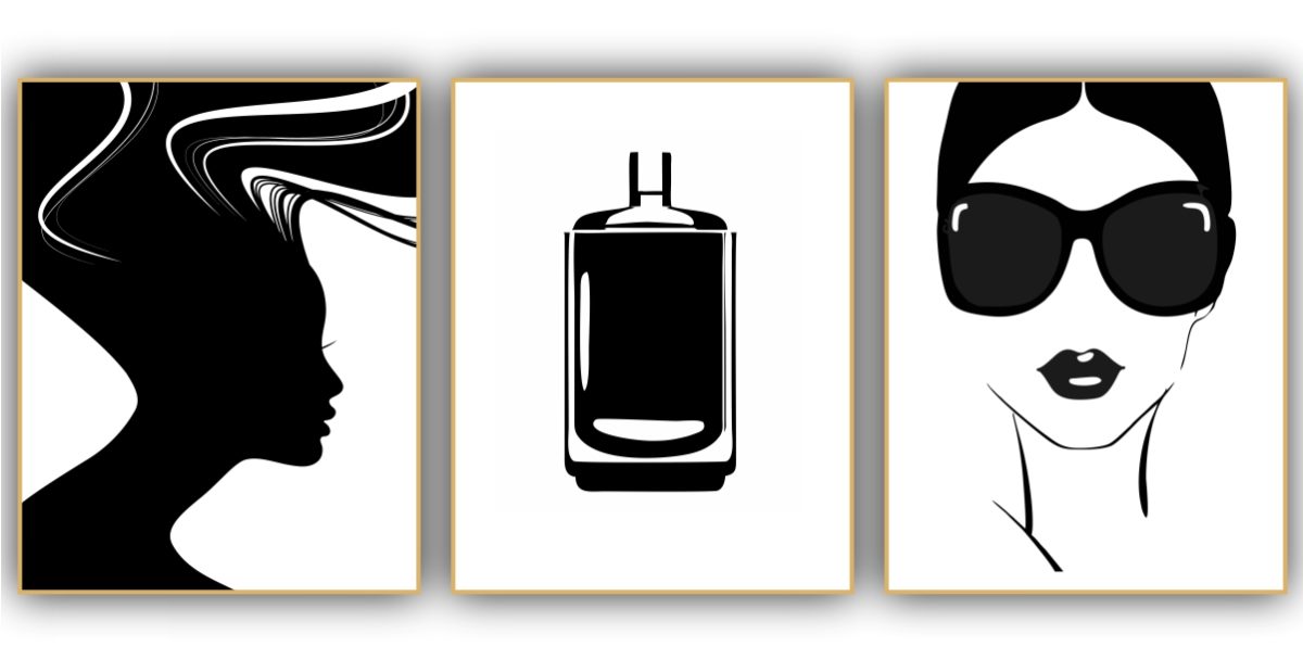 Jogo com 3 Quadros Decorativos Figurativos Beauty - Imagem 10