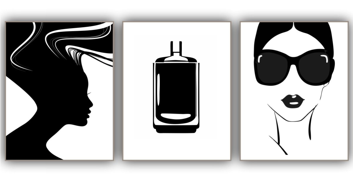 Jogo com 3 Quadros Decorativos Figurativos Beauty - Imagem 11