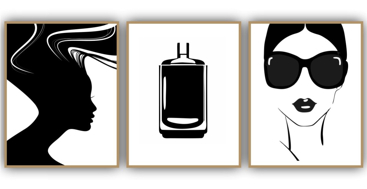 Jogo com 3 Quadros Decorativos Figurativos Beauty - Imagem 14