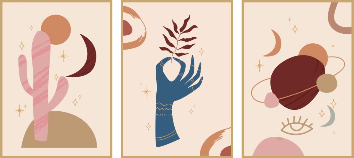 Jogo com 3 Quadros Decorativos Figurativos - Imagem 3