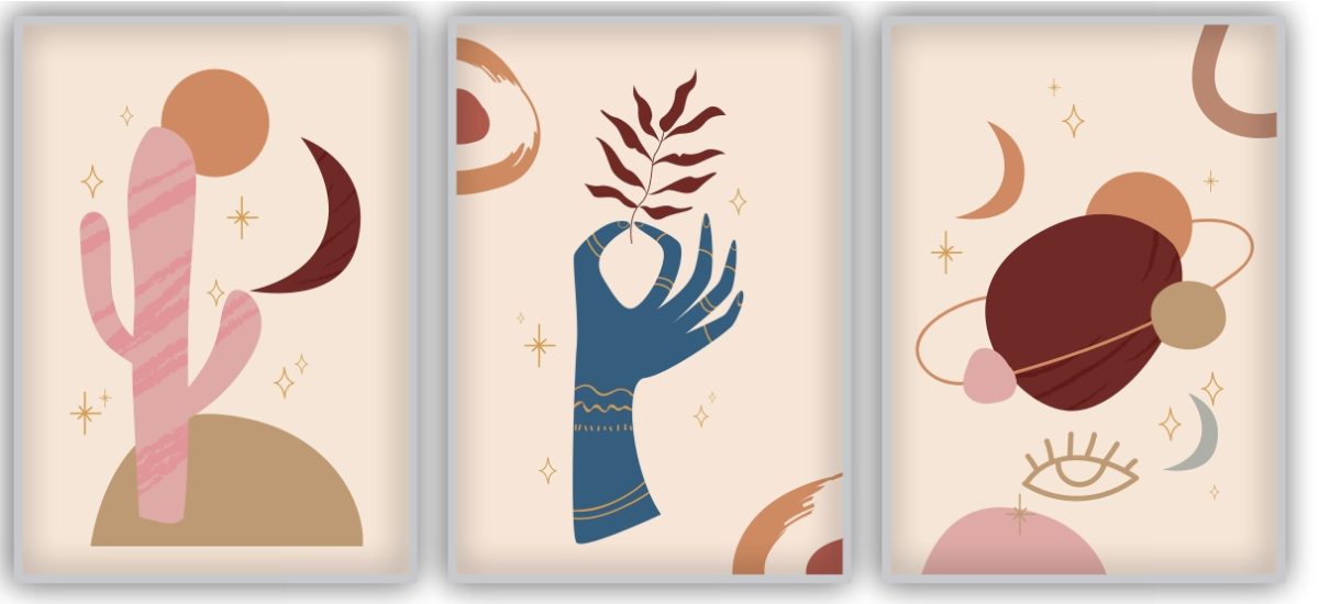 Jogo com 3 Quadros Decorativos Figurativos - Imagem 5