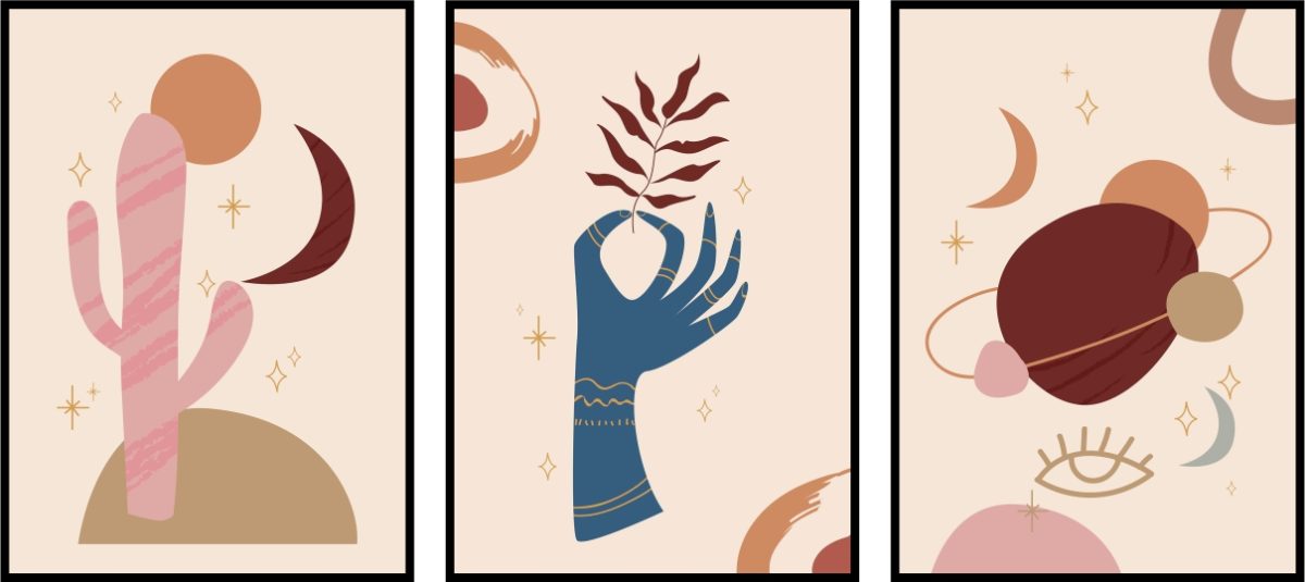 Jogo com 3 Quadros Decorativos Figurativos - Imagem 6
