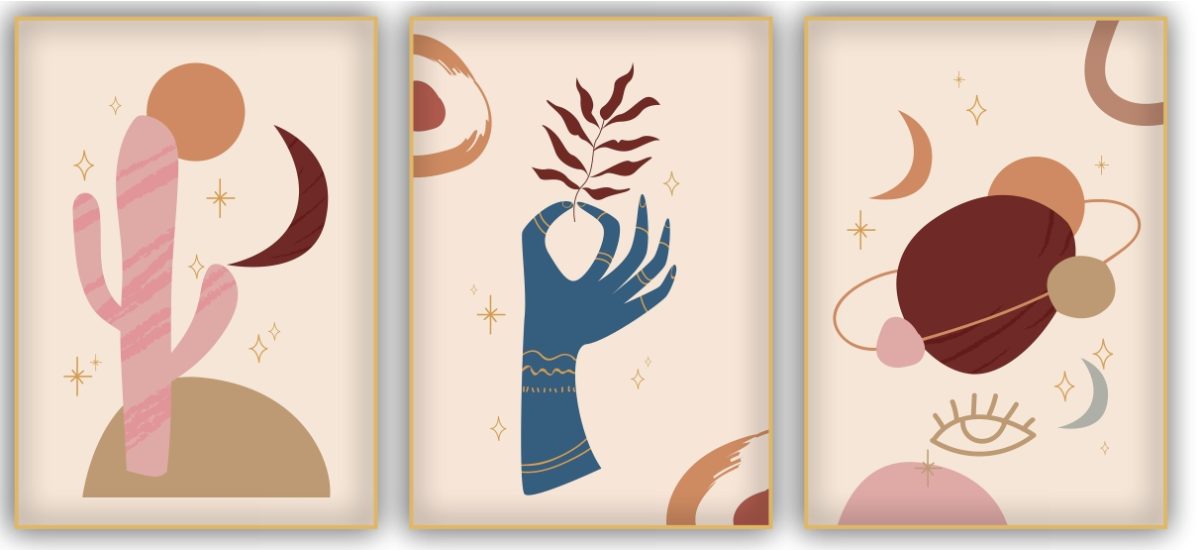 Jogo com 3 Quadros Decorativos Figurativos - Imagem 9