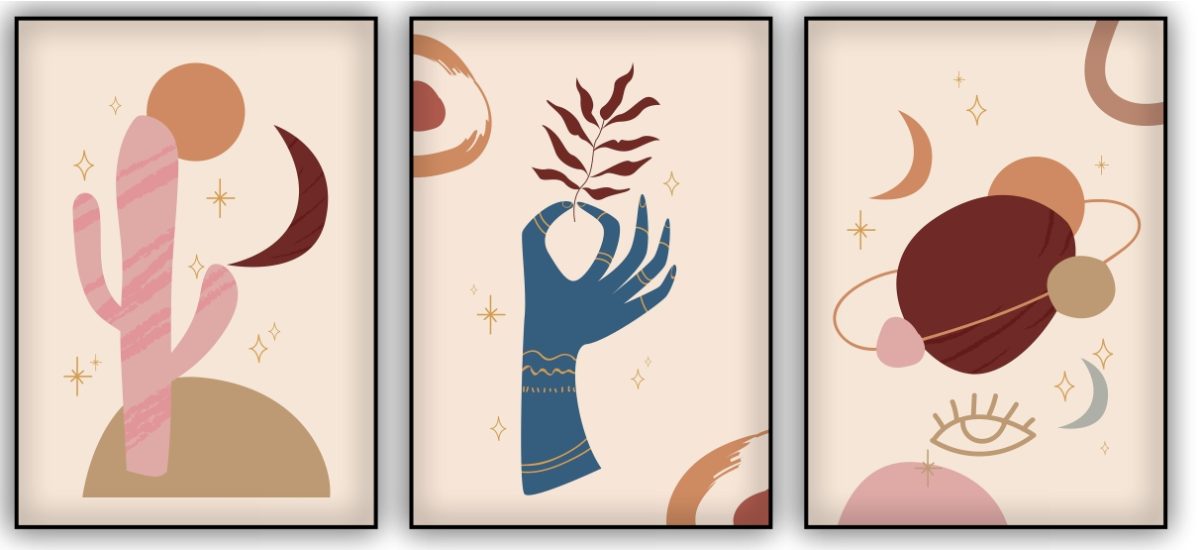 Jogo com 3 Quadros Decorativos Figurativos - Imagem 11