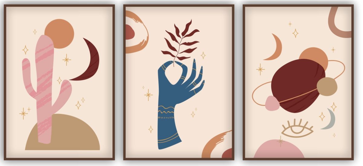 Jogo com 3 Quadros Decorativos Figurativos - Imagem 16