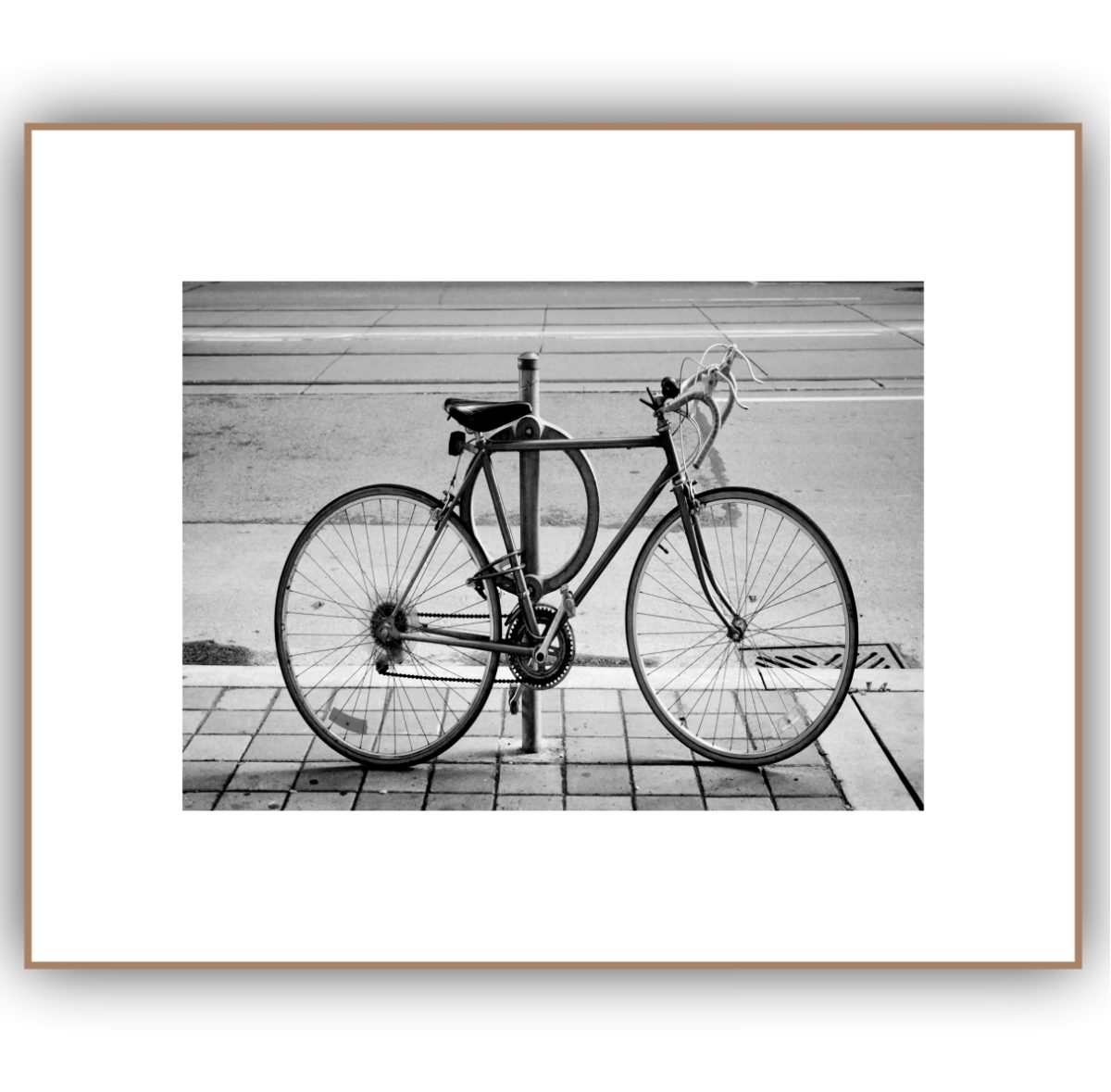 Quadro Decorativo Bicicleta Preto e Branco - Imagem 3