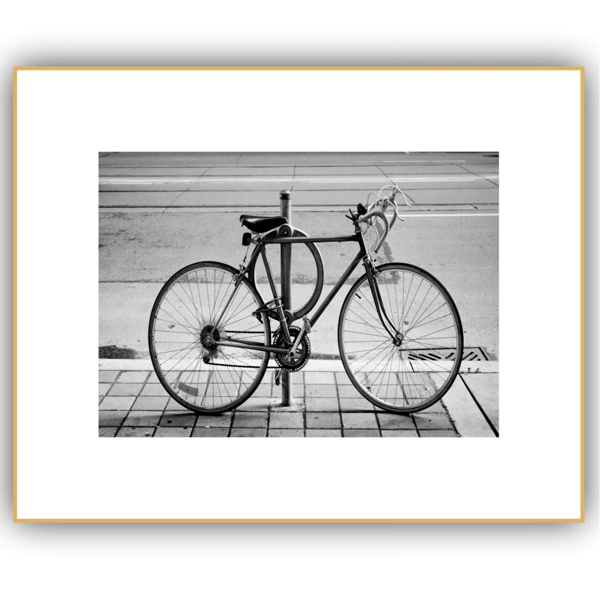 Quadro Decorativo Bicicleta Preto e Branco - Imagem 4