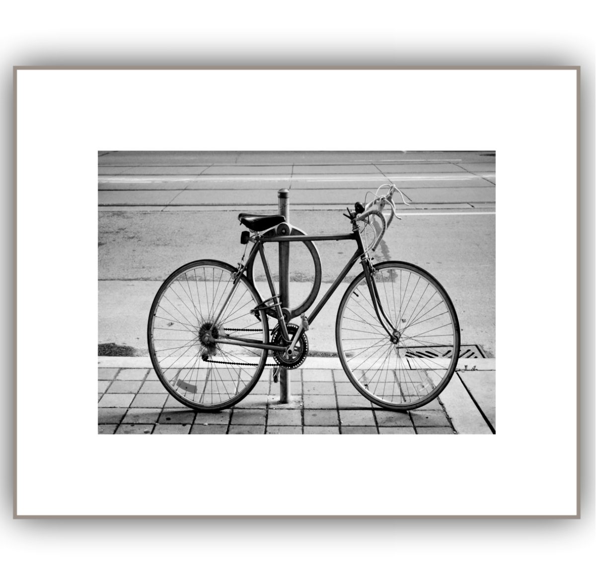 Quadro Decorativo Bicicleta Preto e Branco - Imagem 5