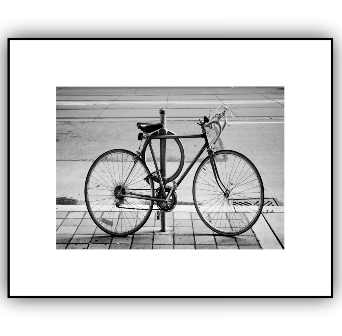 Quadro Decorativo Bicicleta Preto e Branco - Imagem 6