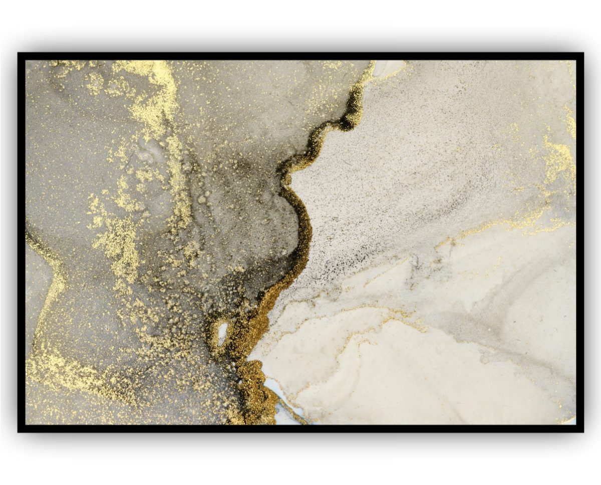 Quadro Decorativo Abstrato Marmorizado Verde - Imagem 7
