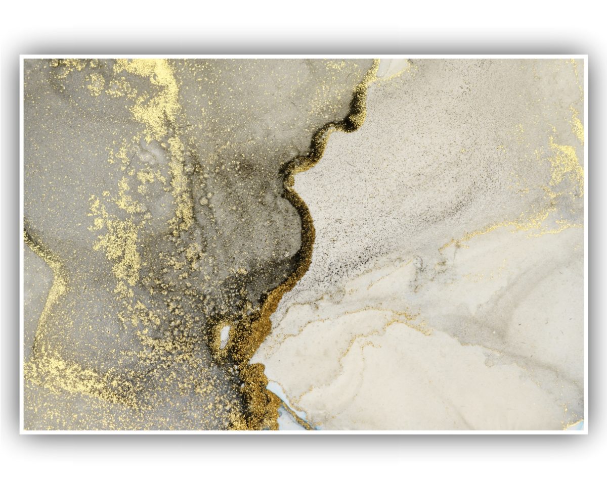 Quadro Decorativo Abstrato Marmorizado Verde - Imagem 8