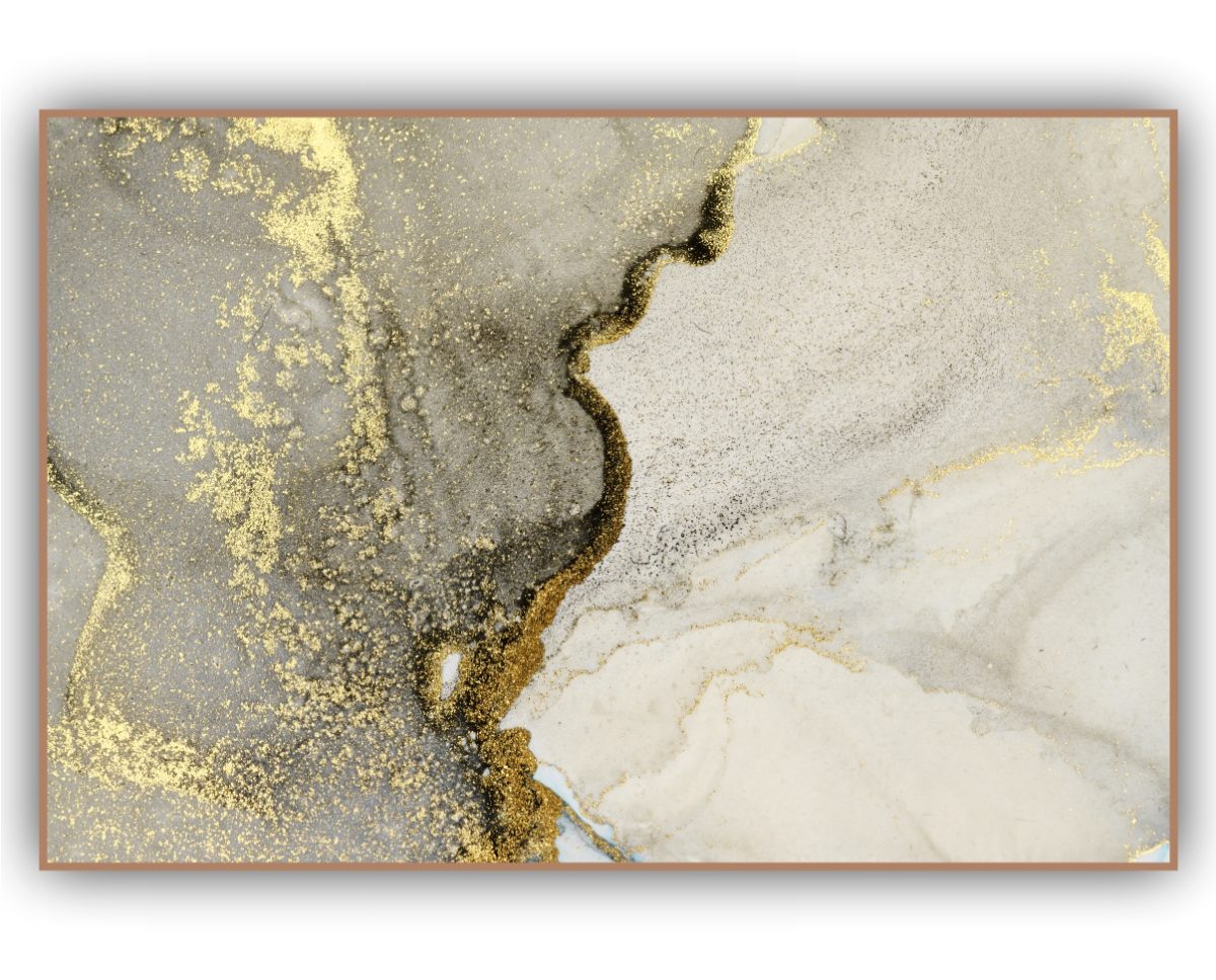 Quadro Decorativo Abstrato Marmorizado Verde - Imagem 9