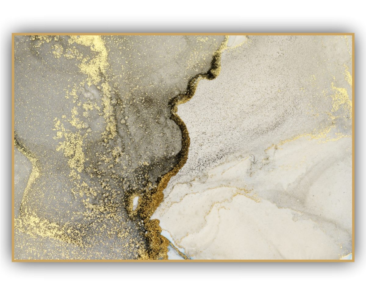 Quadro Decorativo Abstrato Marmorizado Verde - Imagem 10