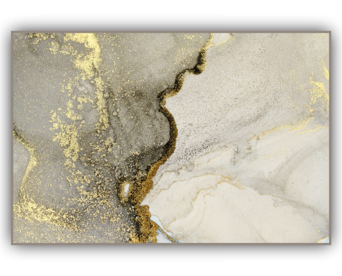 Quadro Decorativo Abstrato Marmorizado Verde - Imagem 11