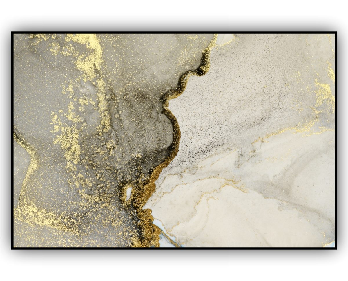 Quadro Decorativo Abstrato Marmorizado Verde - Imagem 12