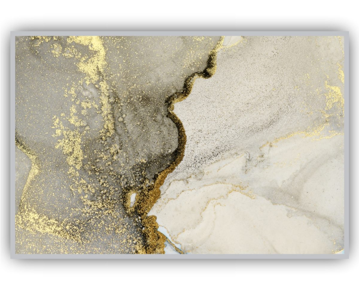 Quadro Decorativo Abstrato Marmorizado Verde - Imagem 18