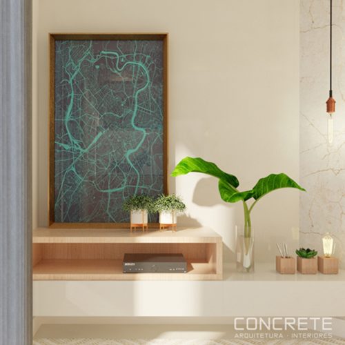 Quadro Decorativo Abstrato Azul