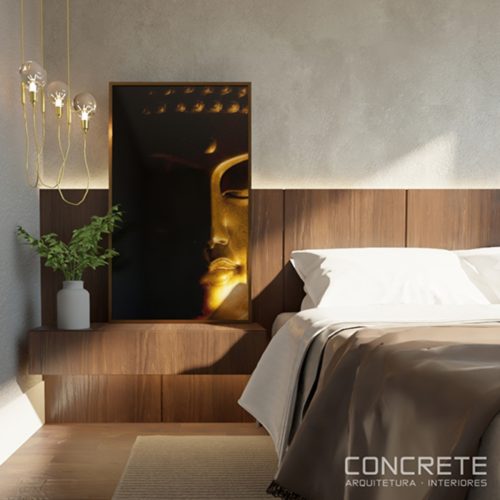 Quadro Decorativo Buda Dourado