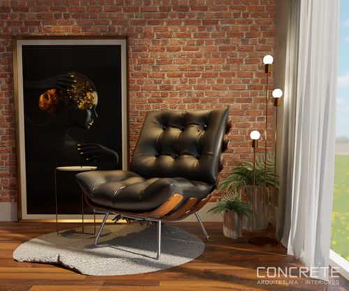 Quadro Decorativo Mulher figurativa Preta e Dourada