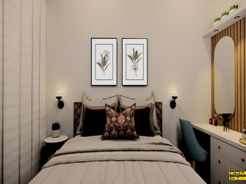 Jogo com 2 Quadros Decorativos Flores Brancas