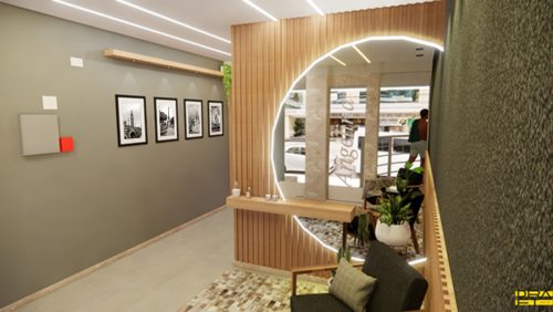 Jogo com 4 Quadros Decorativos Cidades e Arquiteturas