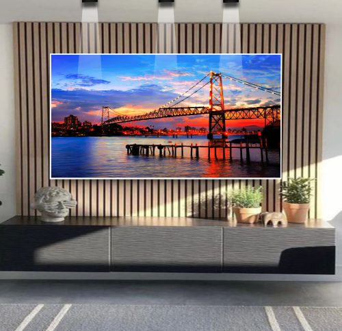 Quadro Decorativo Exclusivo Entardecer na Ponte