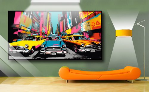 Quadro Decorativo Exclusivo Carros Coloridos