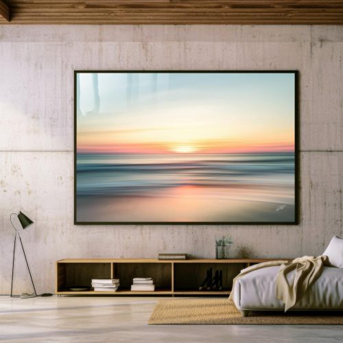 Quadro Decorativo Por do Sol Minimalista