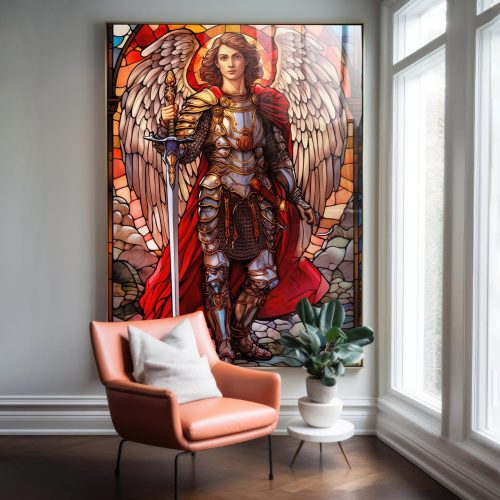 Quadro Decorativo São Miguel Arcanjo Estilizado