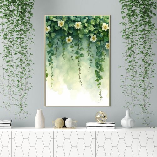 Quadro Decorativo Folhas e Flores