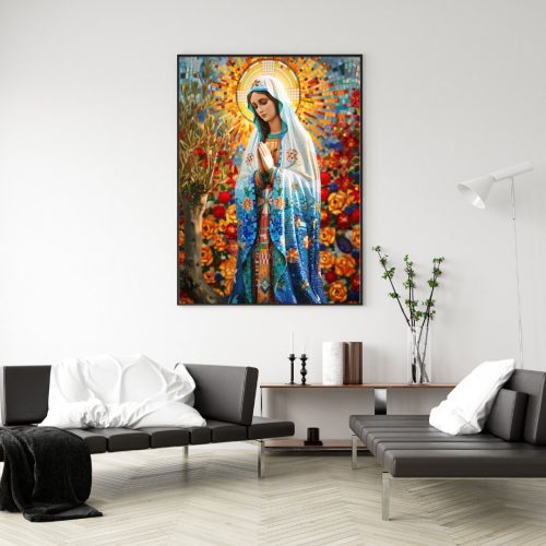 Quadro Decorativo Nossa Senhora Abstrata