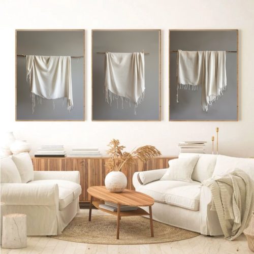 Jogo com 3 Quadros De Luxo Arte Figurativa