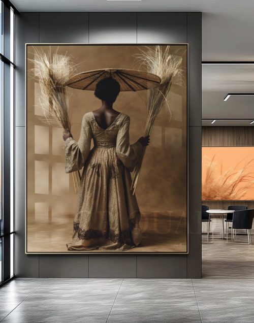 Quadro De Luxo Mulher Figurativa