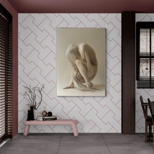Quadro De Luxo Arte Figurativa Neutra