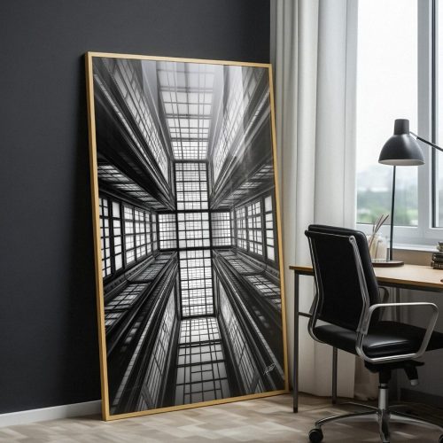 Quadro De Luxo Arquitetura e Urbanismo em Preto e Branco