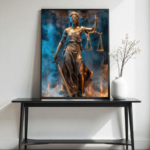 Quadro De Luxo Arte Figurativa Lei e Justiça para Profissionais do Direito