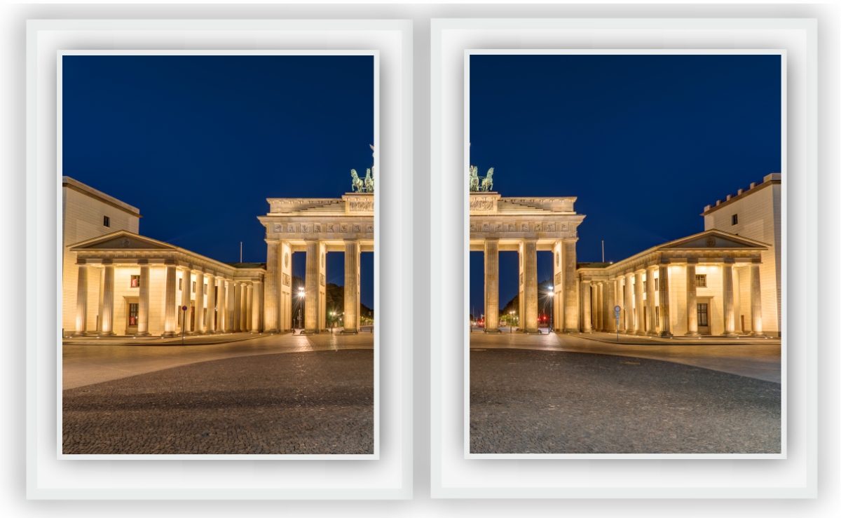 Jogo com 2 Quadros Decorativos Brandenburger Tor Berlim - Imagem 2