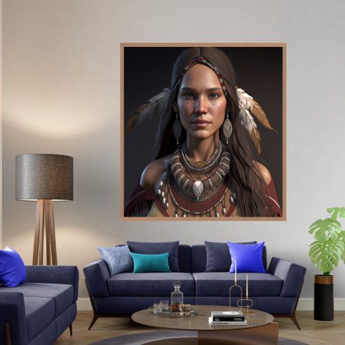 Quadro Decorativo Índia Figurativa