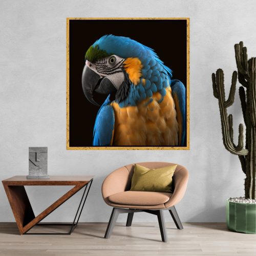 Quadro Decorativo Fotografia Arara Azul