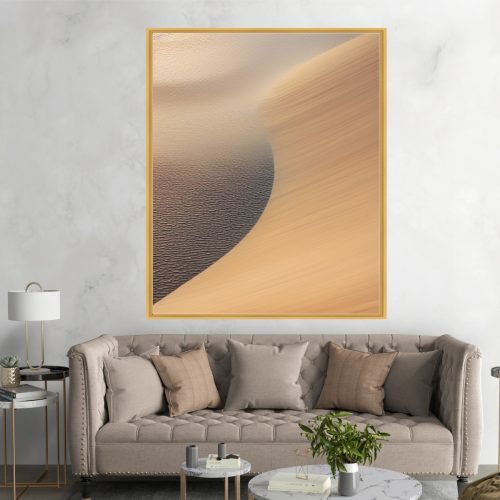 Quadro Decorativo Abstrato com tons de nude e cinza