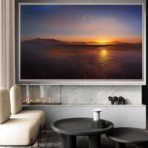 Quadro Decorativo Por do Sol nas Dunas