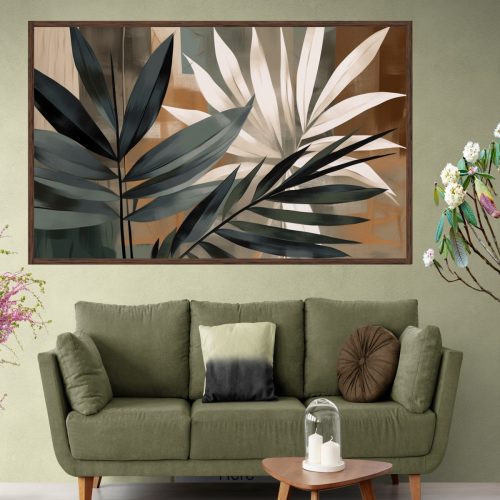 Quadro Decorativo Folhas Figurativas