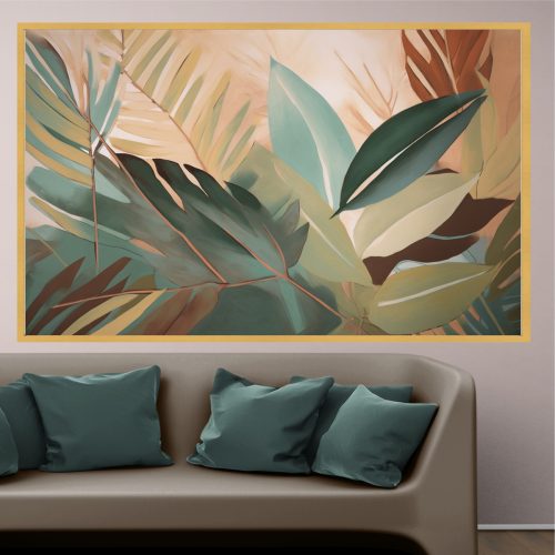 Quadro Decorativo Folhas Figurativas